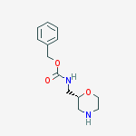 (R)-2-N-Cbz-amimethylmorpholine结构式
