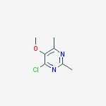 4-Chloro-5-methoxy-2,6-dimethylpyrimidine结构式