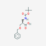 Structure of (R)-3-(Benzyloxy)-2-(((tert-butoxycarbonyl)amino)methyl)propanoic acid