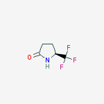 Structure of (5S)-5-(Trifluoromethyl)pyrrolidin-2-one 98%ee
