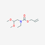 ETHYL ALLYL2,2-DIMETHOXYETHYLCARBAMATE结构式