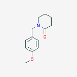 1-(4-METHOXY-BENZYL)-PIPERIDIN-2-ONE结构式