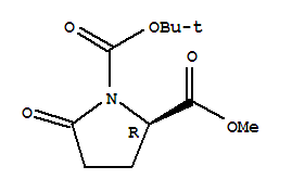 Structure of (R)-N-BOC-5-METHOXYCARBONYL-2-PYRROLIDINONE