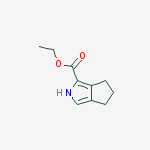 Structure of 2,4,5,6-TETRAHYDRO-CYCLOPENTA[C]PYRROLE-1-CARBOXYLIC ACID ETHYL ESTER