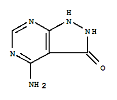 Structure of 3H-Pyrazolo[3,4-d]pyrimidin-3-one,  4-amino-1,2-dihydro-