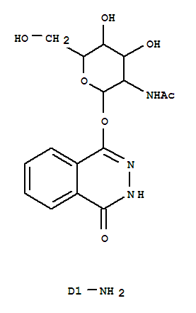 Structure of 2-AMINOPHTHALYLHYDRAZIDO-N-ACETYL-B-D-GLUCOSAMINIDE