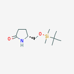 Structure of (2R)-2-[[[(1,1-DIMETHYLETHYL)DIMETHYLSILYL]OXY]METHYL]-5-OXO-1-PYRROLIDINE