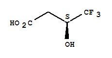 Structure of (S)-4,4,4-TRIFLUORO-3-HYDROXYBUTYRIC ACID