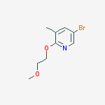 Structure of 5-Bromo-2-(2-methoxyethoxy)-3-methylpyridine