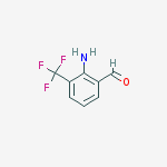Structure of 2-amino-3-(trifluoromethyl)benzaldehyde