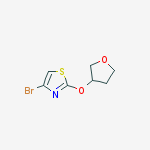 Structure of 4-Bromo-2-(tetrahydrofuran-3-yloxy)thiazole