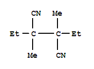 Structure of 2,3-diethyl-2,3-dimethyl-butanedinitrile