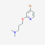 3-(4-broMopyridin-2-yloxy)-N,N-diMethylpropan-1-aMine结构式