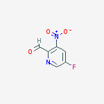 5-fluoro-3-nitro-2-pyridinecarbaldehyde结构式