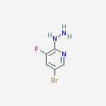 (5-bromo-3-fluoropyridin-2-yl)hydrazine结构式