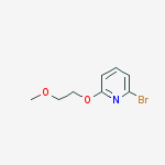 Structure of Pyridine, 2-bromo-6-(2-methoxyethoxy)-