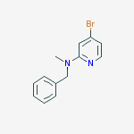 N-Benzyl-4-bromo-N-methylpyridin-2-amine结构式