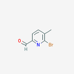 6-bromo-5-methylpyridine-2-carbaldehyde结构式
