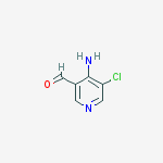 4-amino-5-chloropyridine-3-carbaldehyde结构式