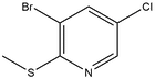 Structure of 3-Bromo-5-chloro-2-(methylsulfanyl)pyridine