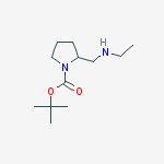 Structure of 2-Ethylaminomethyl-pyrrolidine-1-carboxylic acid tert-butyl ester