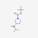 Structure of 1-BOC-3-Isopropylamino-pyrrolidine