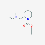 Structure of tert-butyl 2-((ethylamino)methyl)piperidine-1-carboxylate