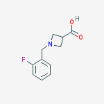 Structure of 1-(2-Fluoro-benzyl)-azetidine-3-carboxylic acid