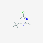 4-tert-butyl-6-chloro-2-methylpyrimidine结构式