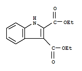 Structure of diethyl-4-1H-indole-2，3-dicarboxylate