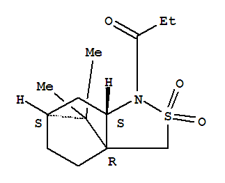 Structure of N-PROPIONYL-(2S)-BORNANE- 10,2-SULTAM