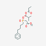 Structure of Des(4-cyclohexyl-L-proline) Fosinopril Acetic Acid