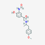 Structure of Formamide, N-[2-hydroxy-5-[1-hydroxy-2-[[2-(4-methoxyphenyl)-1-methylethyl]amino]ethyl]phenyl]-