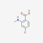 Structure of Benzoic acid, 4-fluoro-2-(methylamino)-