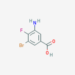 3-Amino-5-bromo-4-fluorobenzoic acid结构式