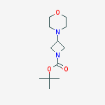 tert-butyl 3-morpholinoazetidine-1-carboxylate结构式