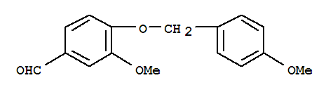 Structure of 3-METHOXY-4-[(4-METHOXYBENZYL)OXY]BENZENECARBALDEHYDE