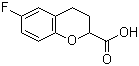 Structure of 6-Fluoro-3,4-dihydro-2H-1-benzopyran-2-carboxylic acid
