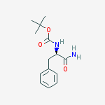 Structure of TERT-BUTYL [(1R)-2-AMINO-1-BENZYL-2-OXOETHYL]CARBAMATE