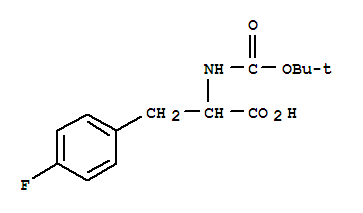 Structure of Phenylalanine,N-[(1,1-dimethylethoxy)carbonyl]-4-fluoro-