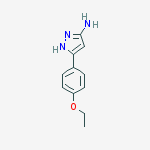 Structure of 5-(4-ethoxyphenyl)-1H-pyrazol-3-amine