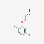 4-Bromo-2-(2-methoxyethoxy)toluene结构式