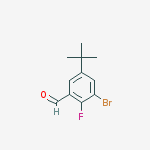 Structure of 3-Bromo-5-t-butyl-2-fluorobenzaldehyde
