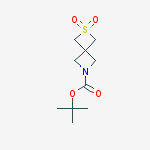 Chemical structure of 2-Thia-6-azaspiro[3.3]heptane, 2,2-dioxide-6-carboxylic acid tert-butyl ester