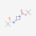 Structure of tert-Butyl 3-tert-butylsulfinyliminoazetidine-1-carboxylate