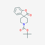 Structure of TERT-BUTYL 2-OXO-2H-SPIRO[BENZOFURAN-3,4'-PIPERIDINE]-1'-CARBOXYLATE
