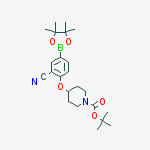 TERT-BUTYL 4-[2-CYANO-4-(4,4,5,5-TETRAMETHYL-1,3,2-DIOXABOROLAN-2-YL)PHENOXY]PIPERIDINE-1-CARBOXYLATE结构式