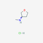 Structure of (3s)-n-methyloxolan-3-amine;hydrochloride