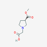 Structure of (S)-2-(3-(Methoxycarbonyl)pyrrolidin-1-yl)acetic acid