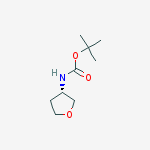 Structure of (S)-tert-butyl tetrahydrofuran-3-ylcarbamate